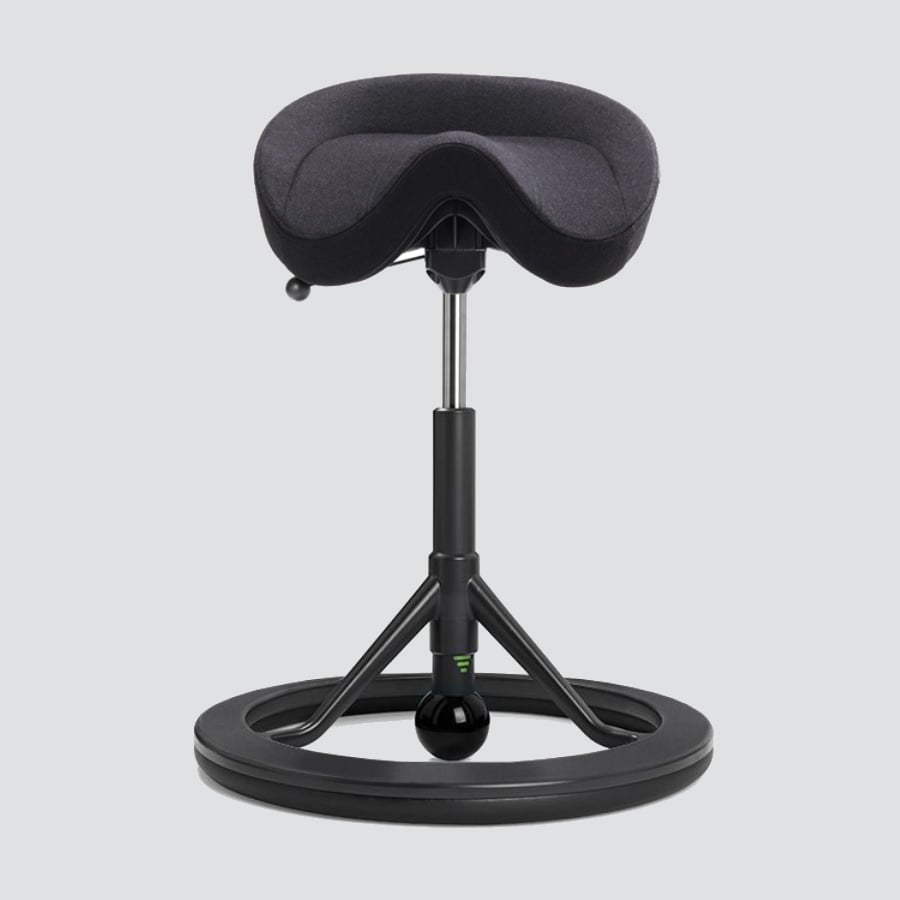 Saddle chair BackApp 2.0, black
