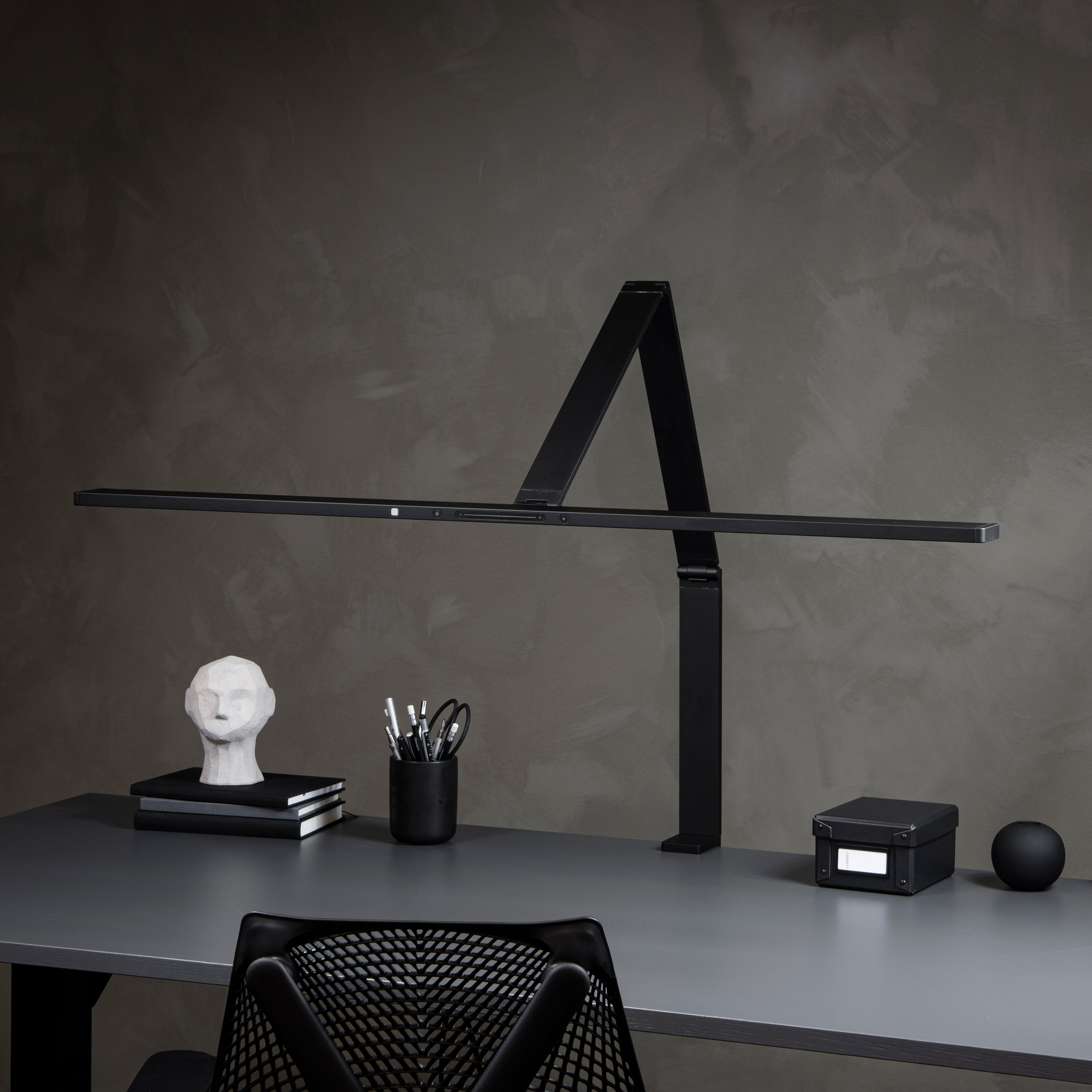 Desk lamp, Lykke LED, clamping table, black