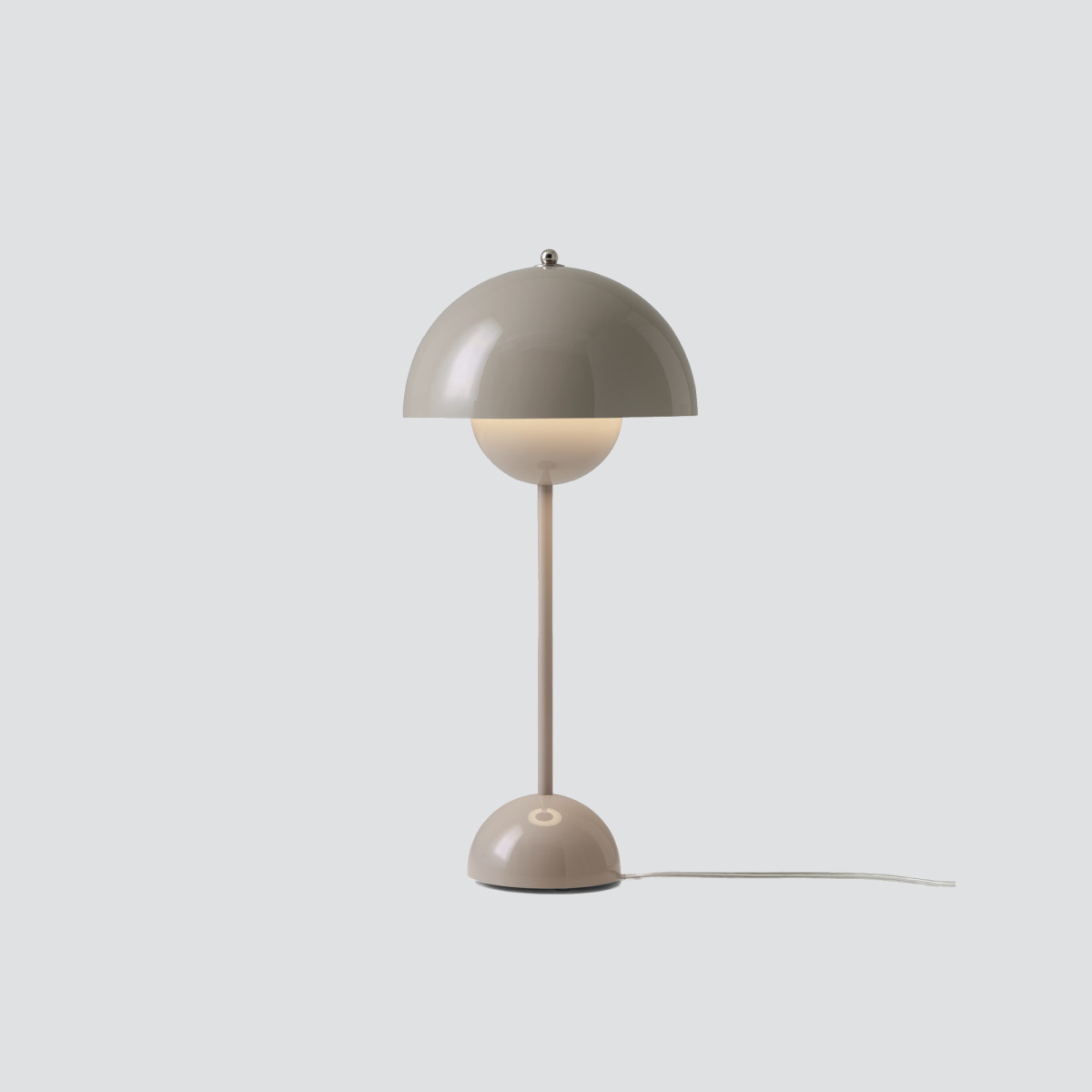 Table lamp flowerpot VP3, gray-beige