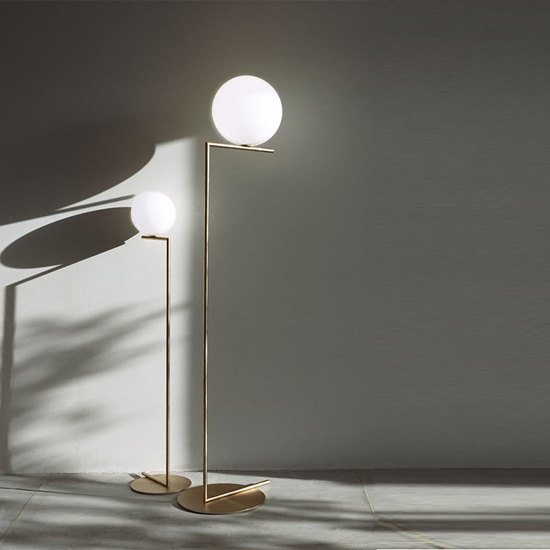 Floor lamp IC Light F1, Brass, H1350