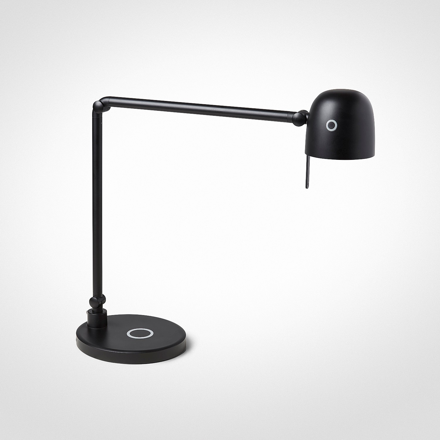 Skrivbordslampa LightUp Neos Desk X, dimbar, USB&QI, svart