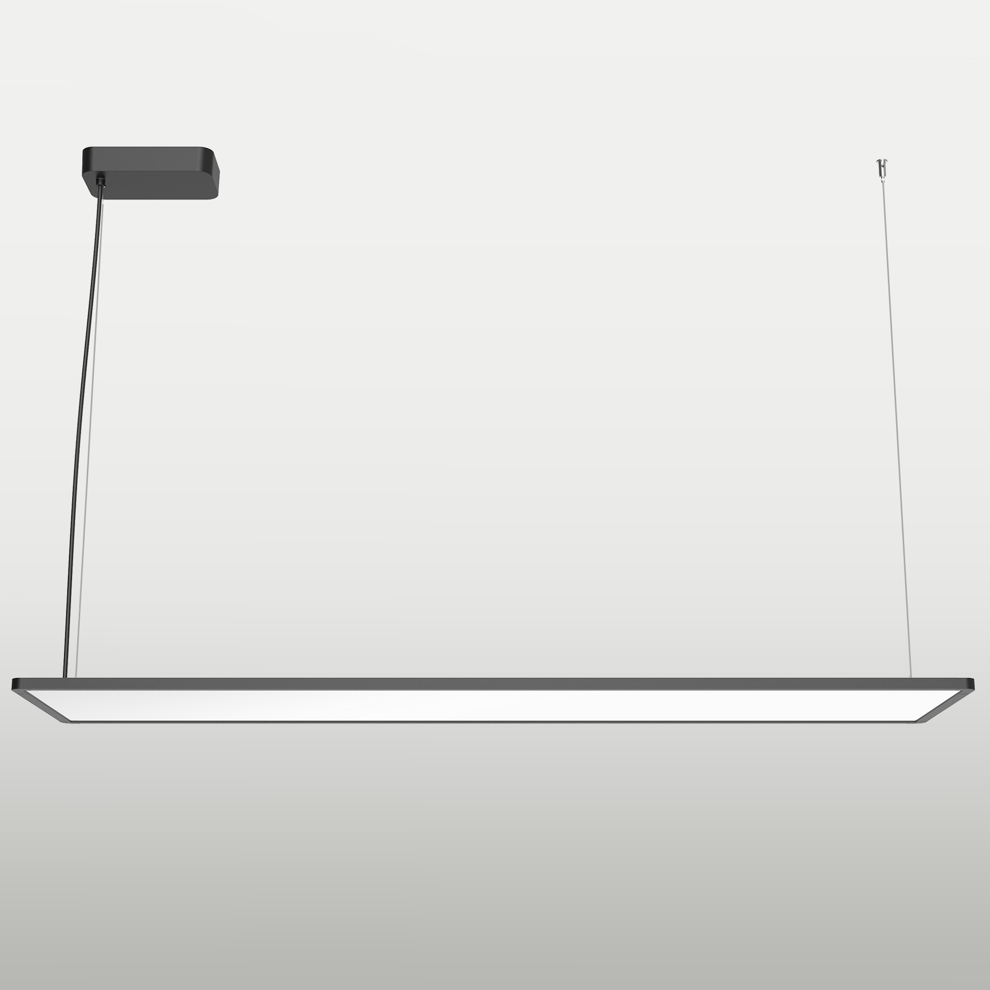 Pendulum lamp Superflat 120x30, black