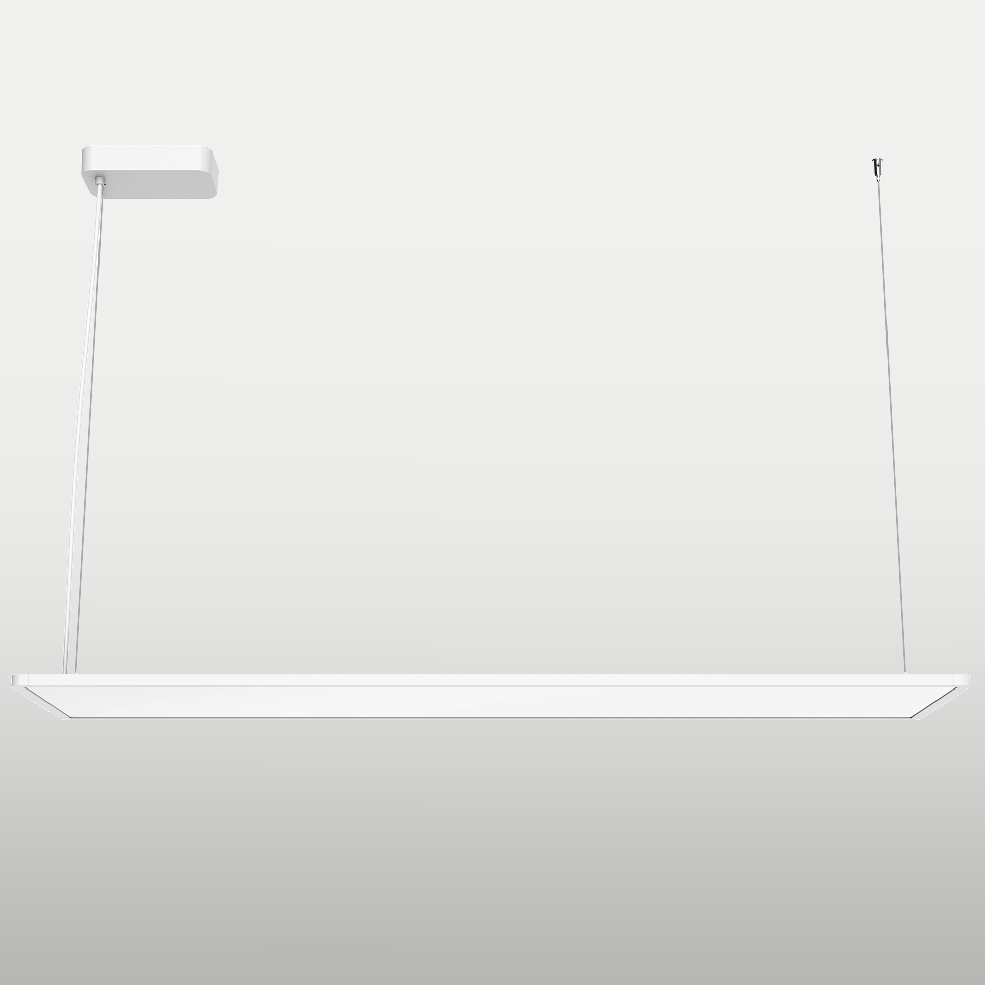 Pendulum lamp Superflat 120x30, white