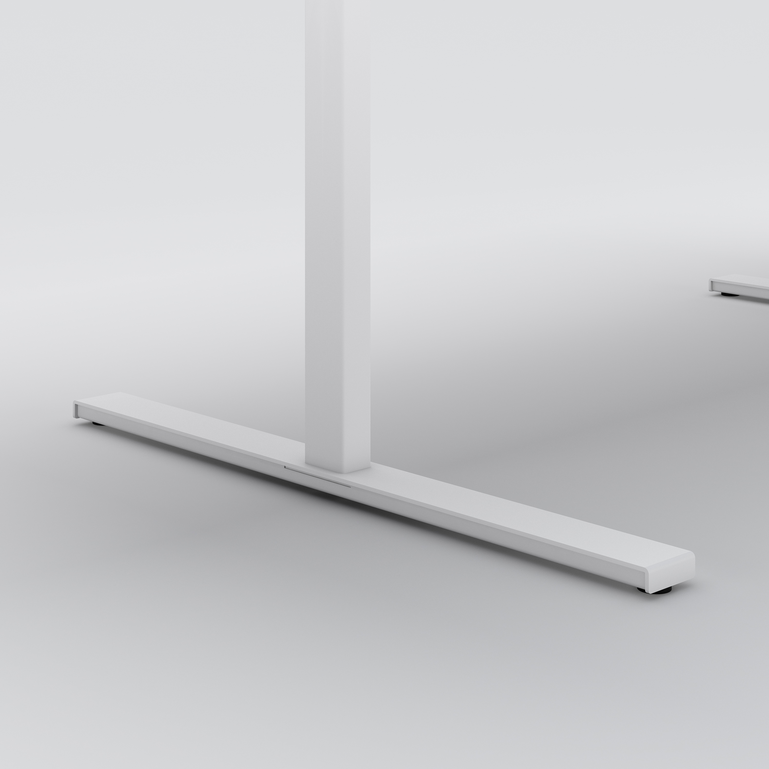 Conference table Access, 1800x1150, white laminate, white