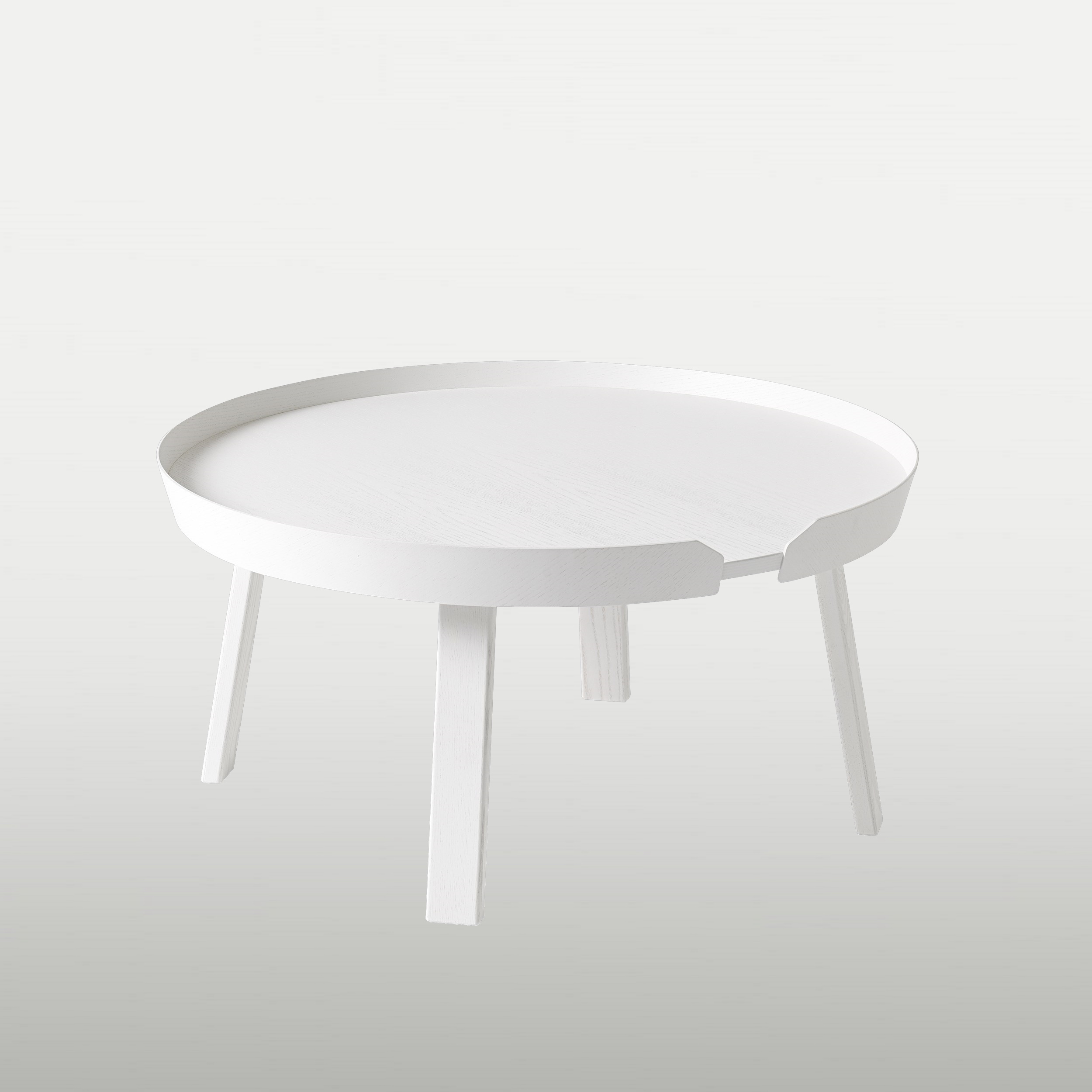 Lounge table Around L, D72 H36, white