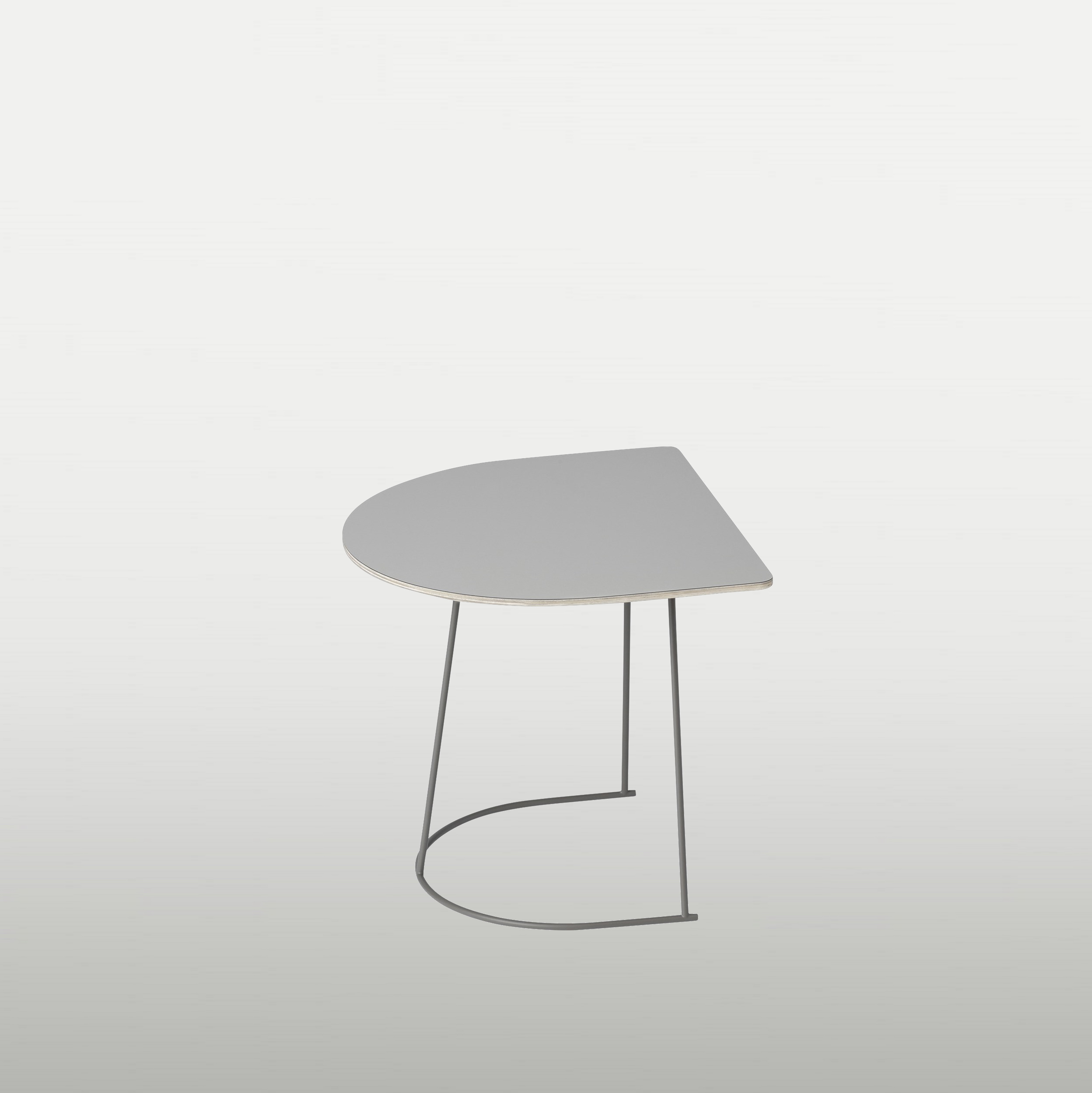 Lounge table Airy -half size, gray