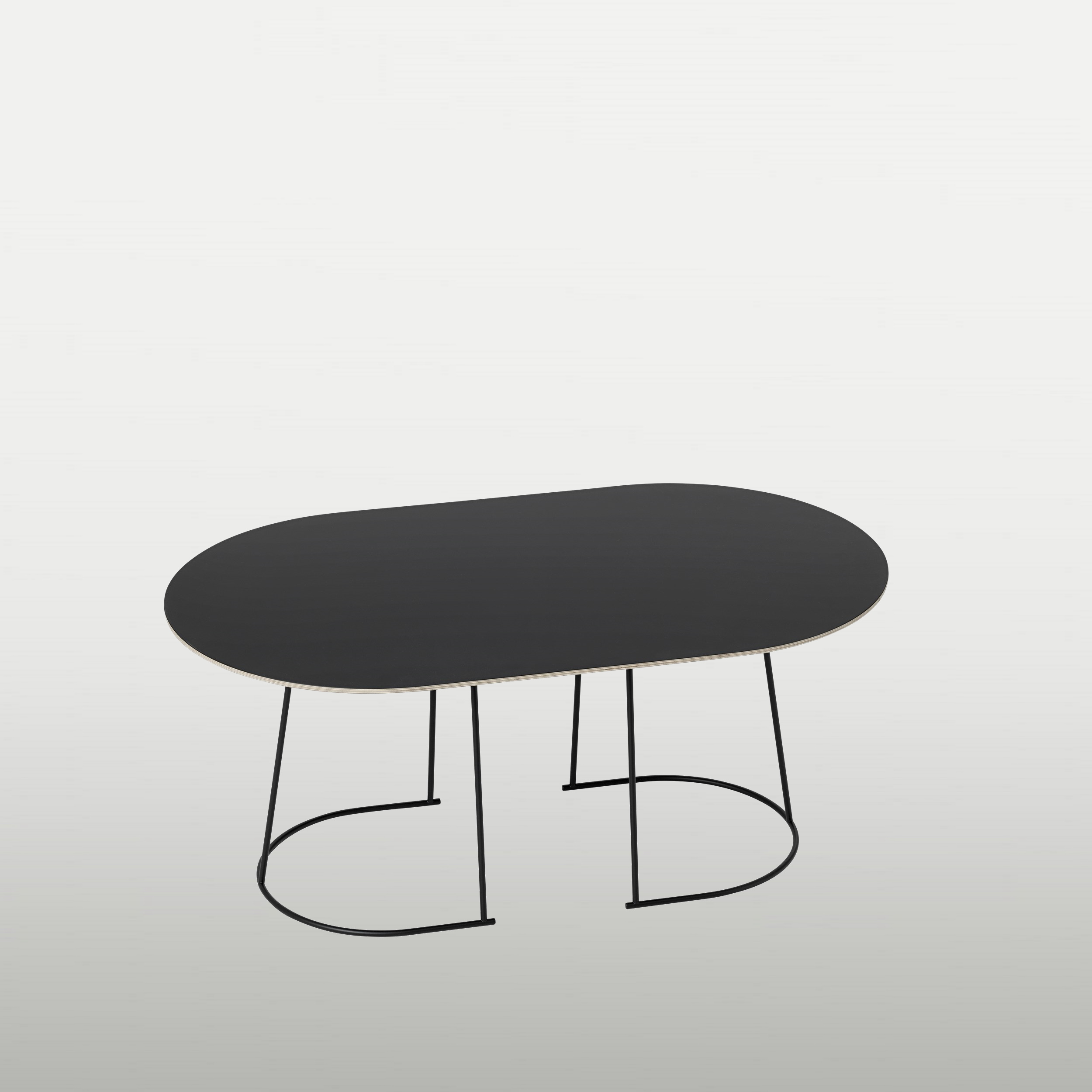 Lounge table Airy medium size, black