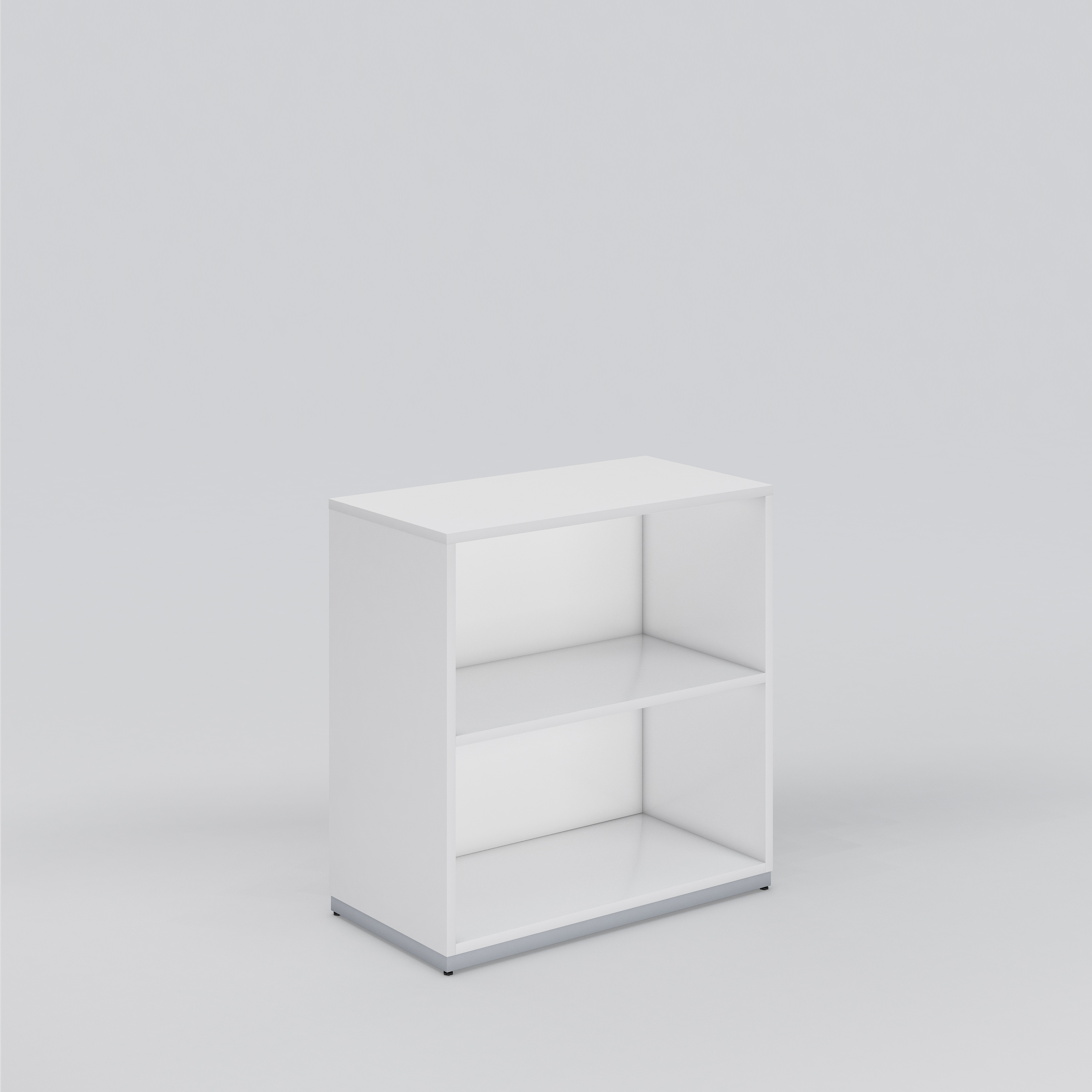 Office shelf Access, white laminate, 800x809x416