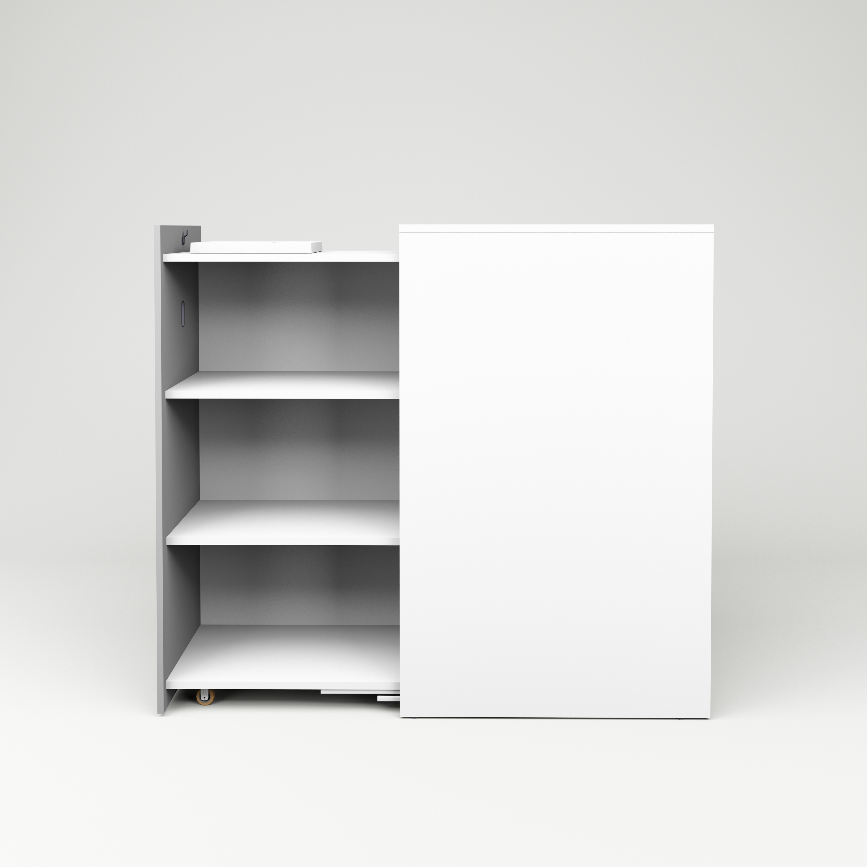 Side cabinet Access, 435x1250x800, light gray, left