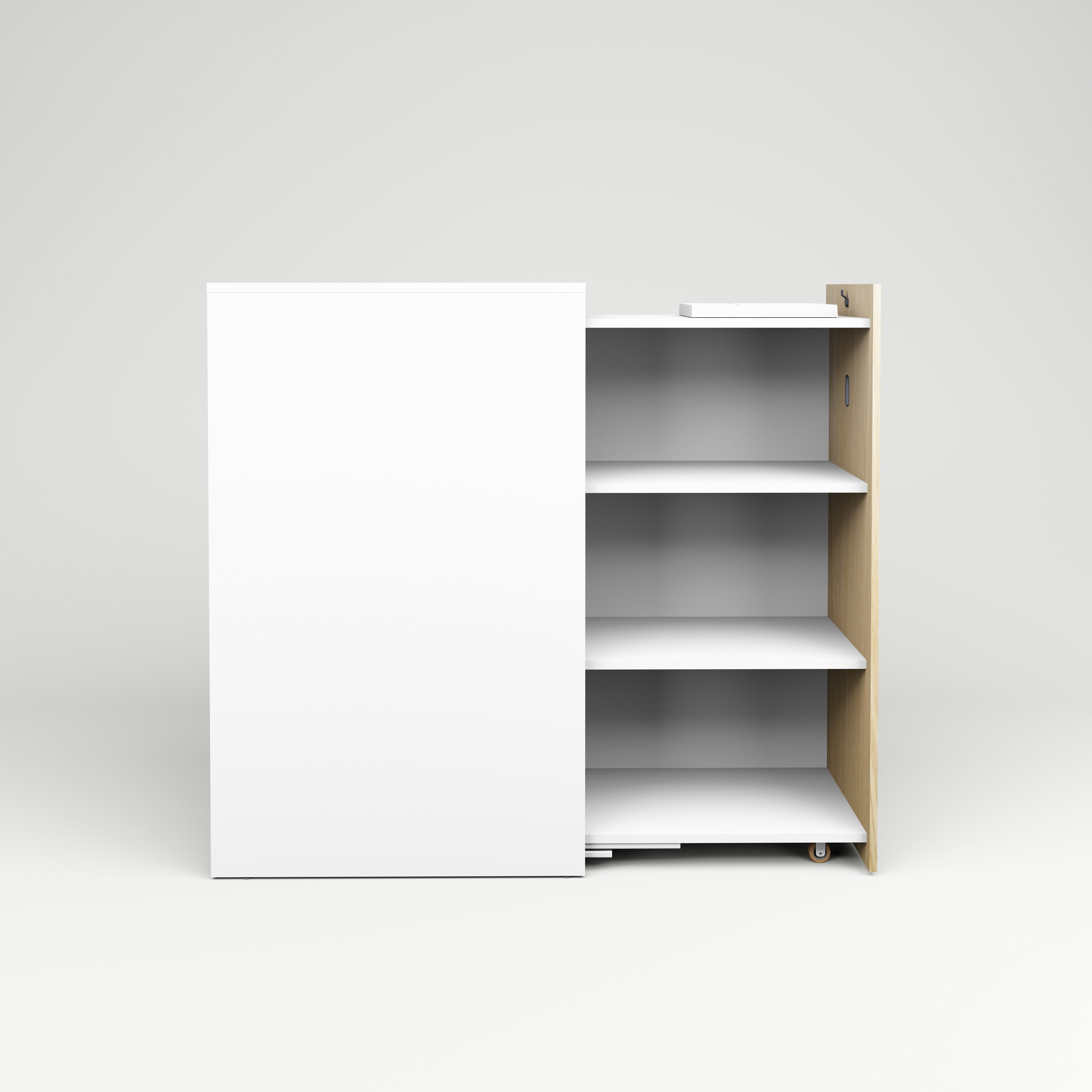 Side cabinet Access, 435x1250x800, Oak veneer, right