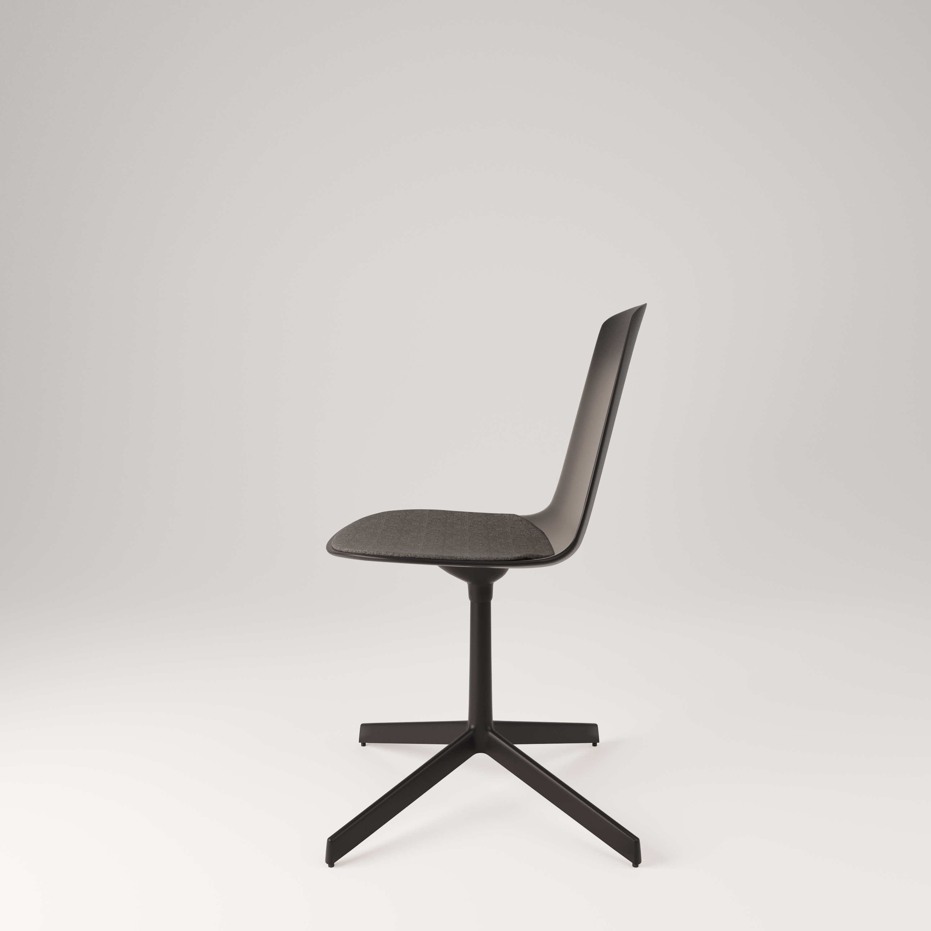 Conference chair Lottus High Confident, graphite gray, black stand