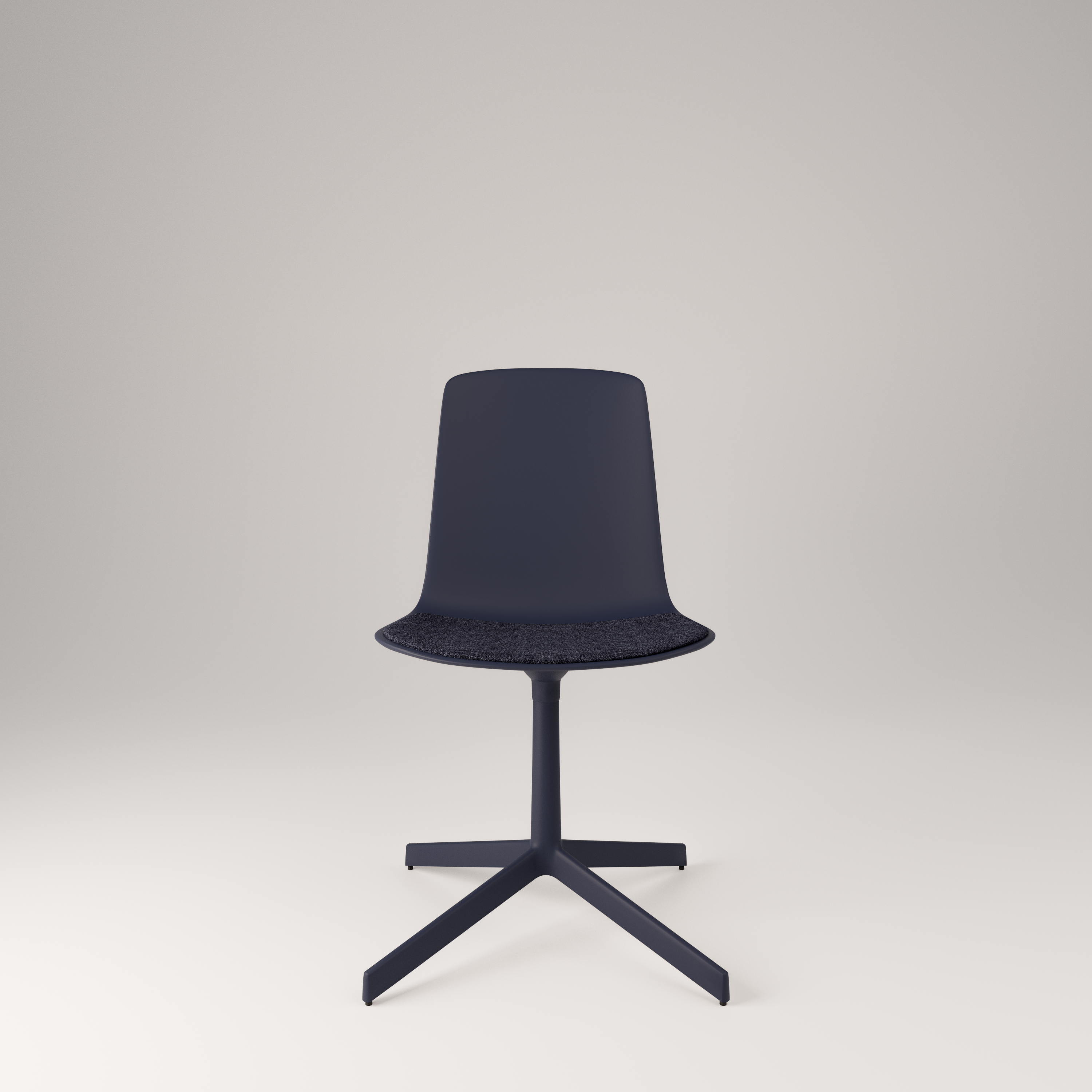 Conference chair Lottus High Confident, dark blue, blue stand