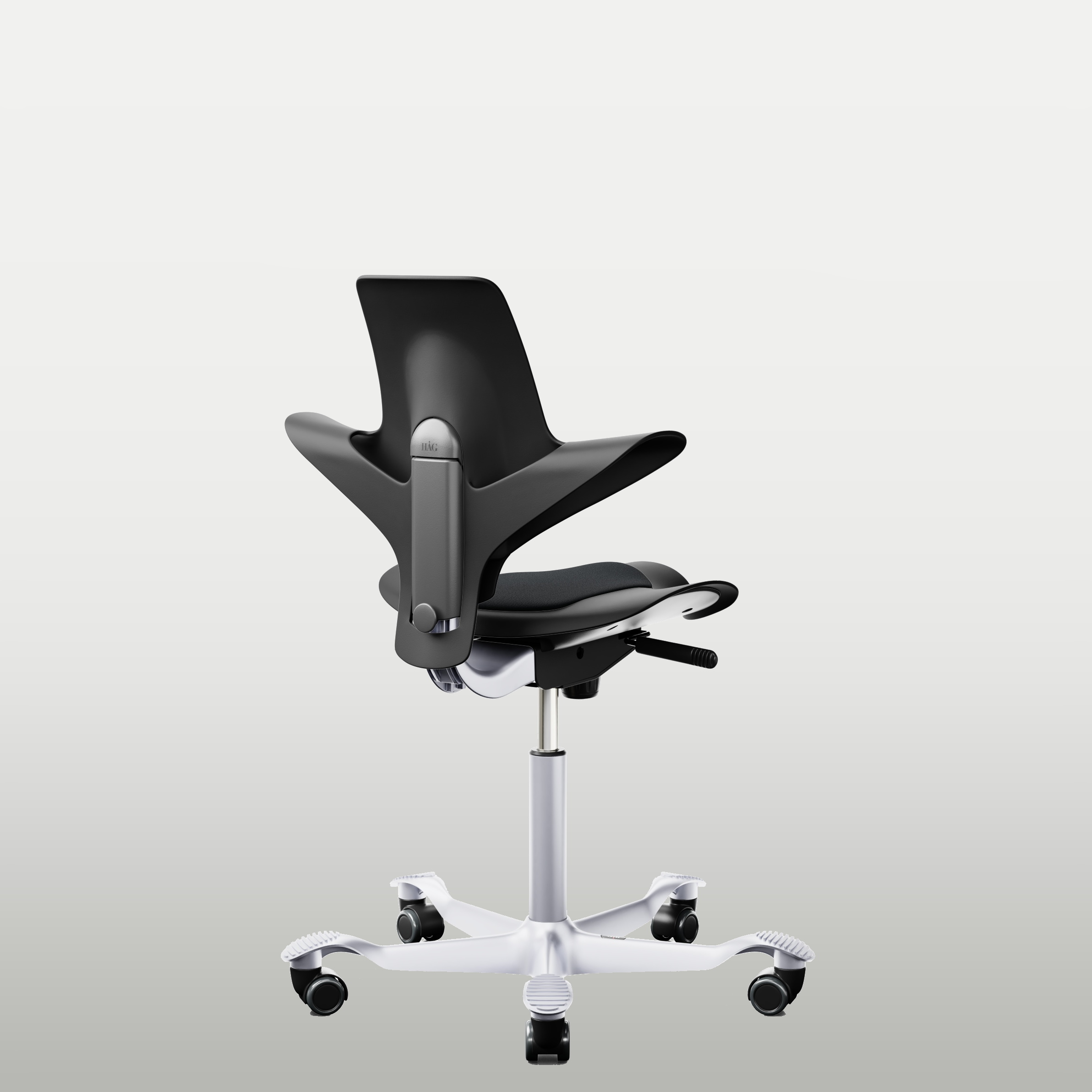 Office chair H&#197;G Capisco Puls 8010, black / silver base