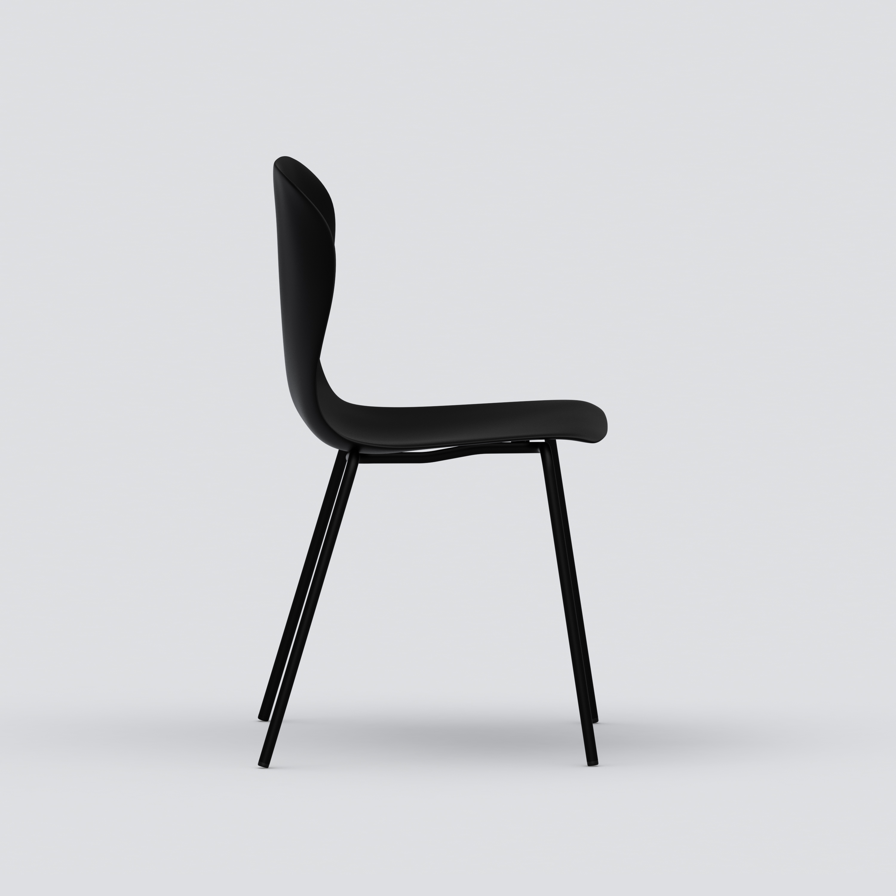 Canteen chair Pelican, black seat, black legs