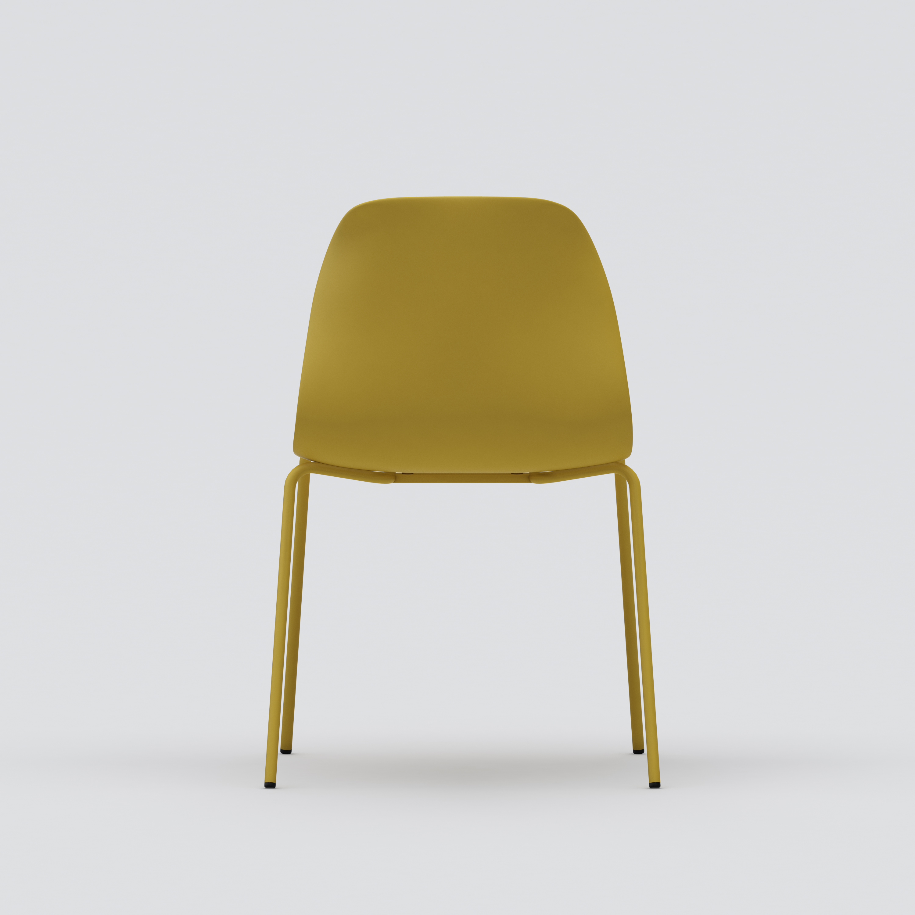 Canteen chair Pelican, yellow seat, yellow legs