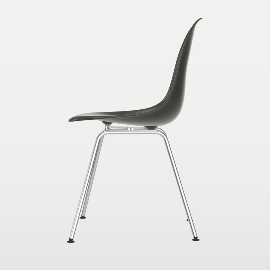 Stol, Eames Plastic side chair DSX, okl&#228;dd svart