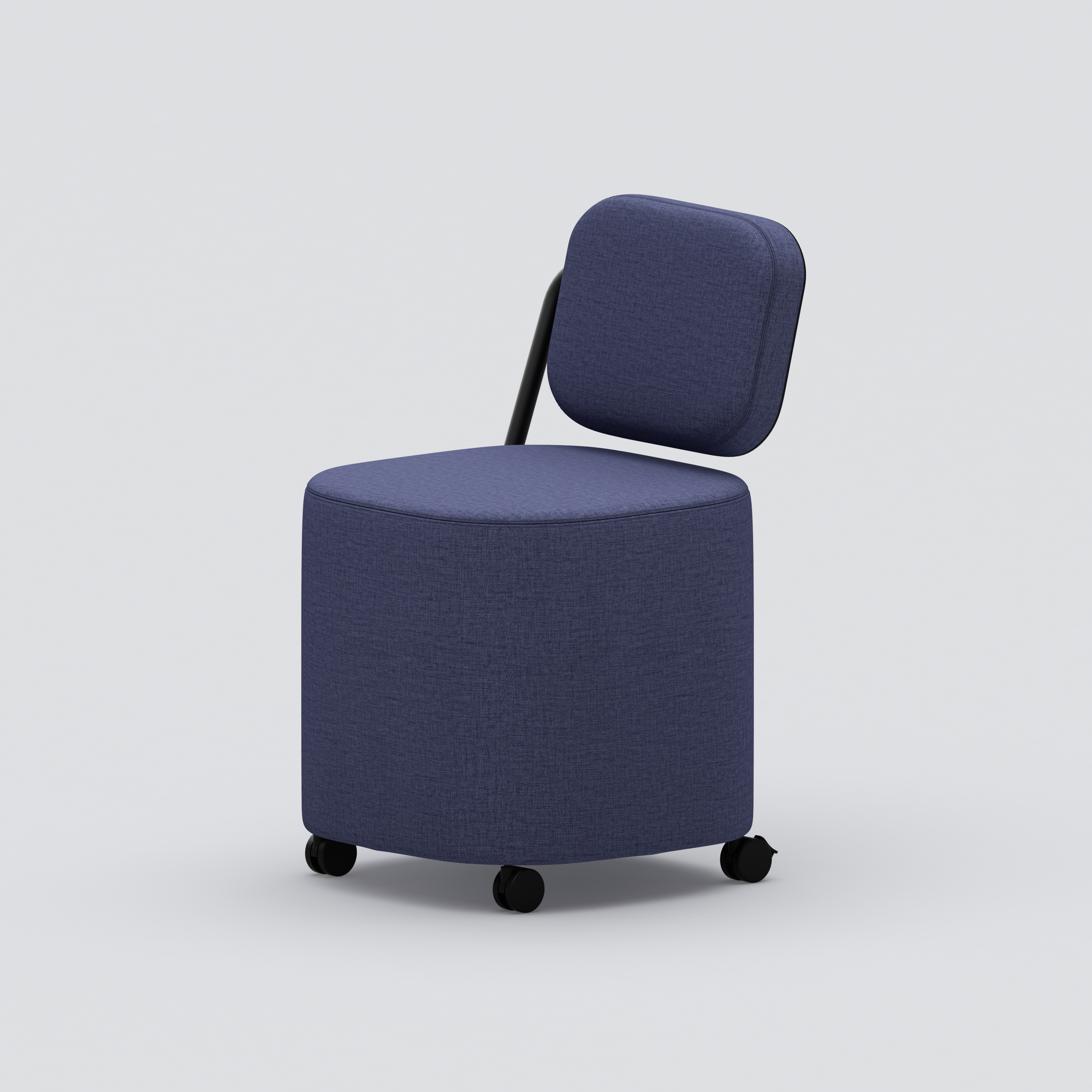 Active armchair with table iQseat, blue with black stand 