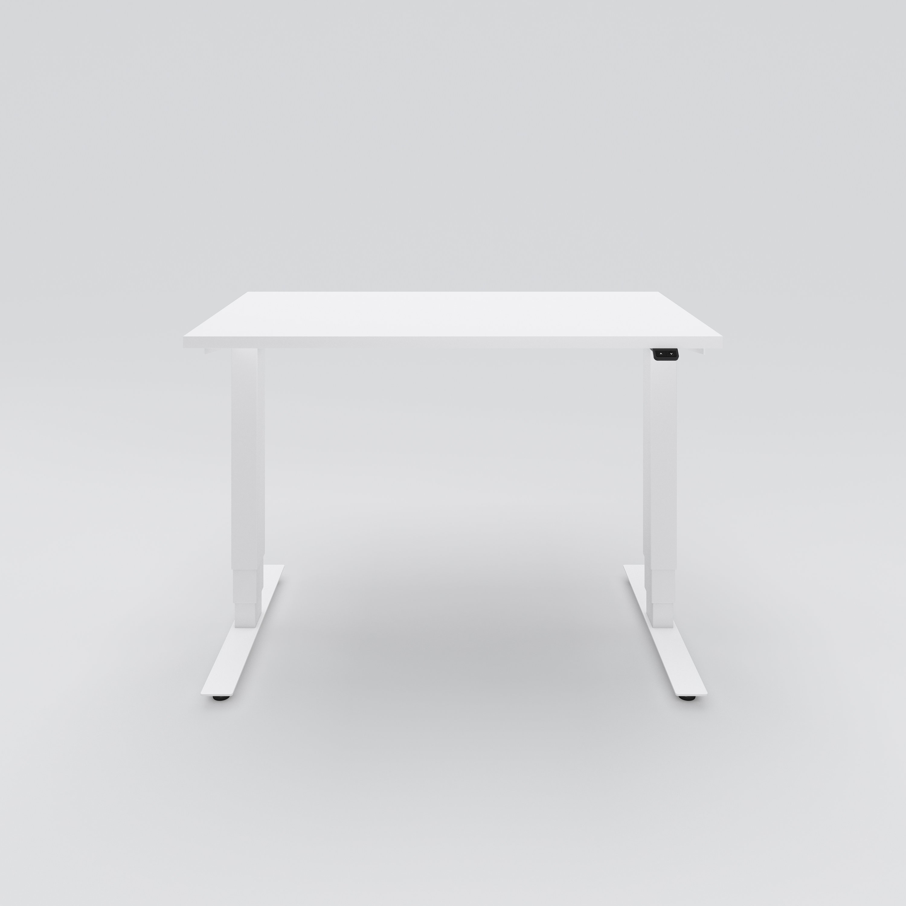 Sit-stand desk Opus Light, 1200x700, white laminate, white lacquer
