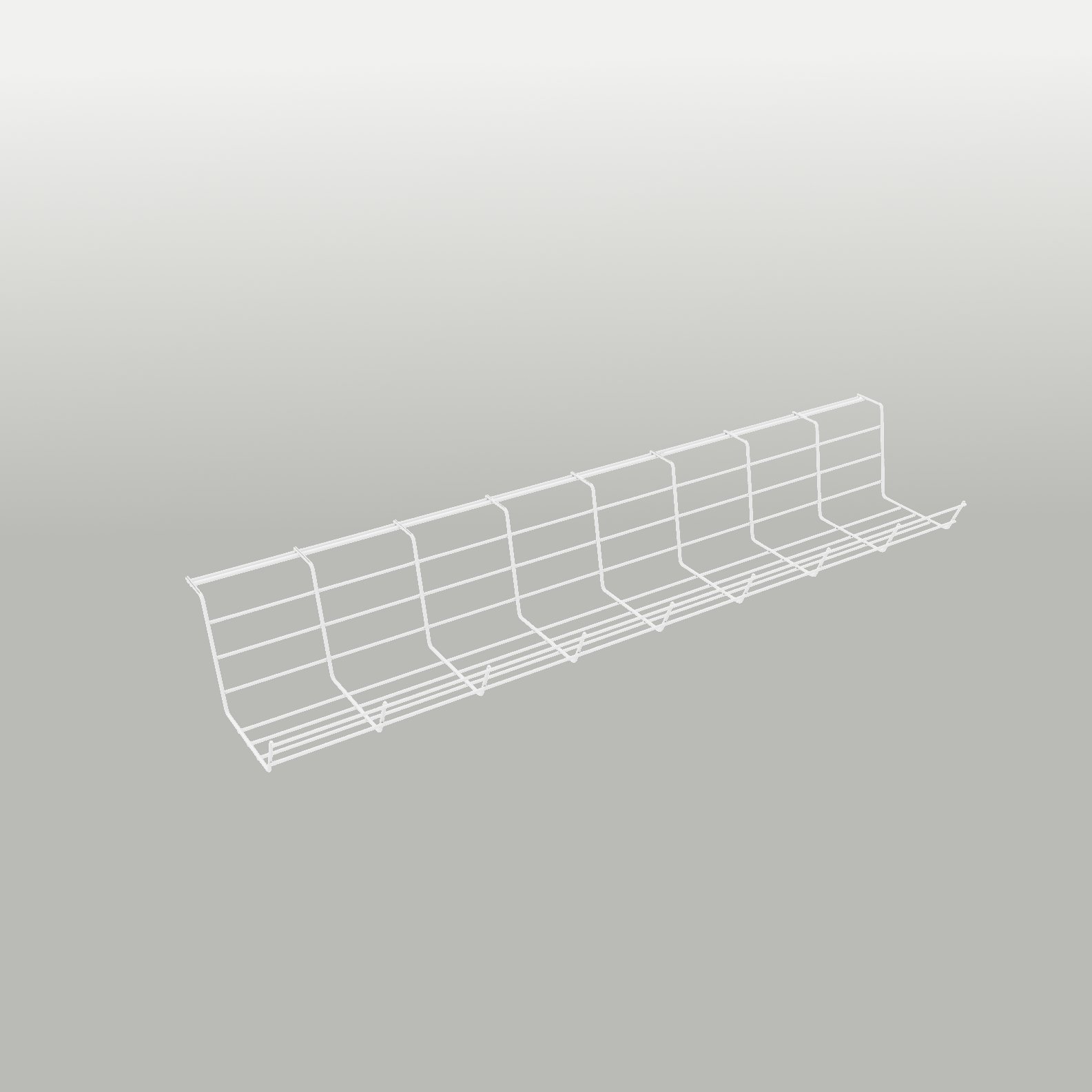 Cable trench Wire basket 720 mm, White