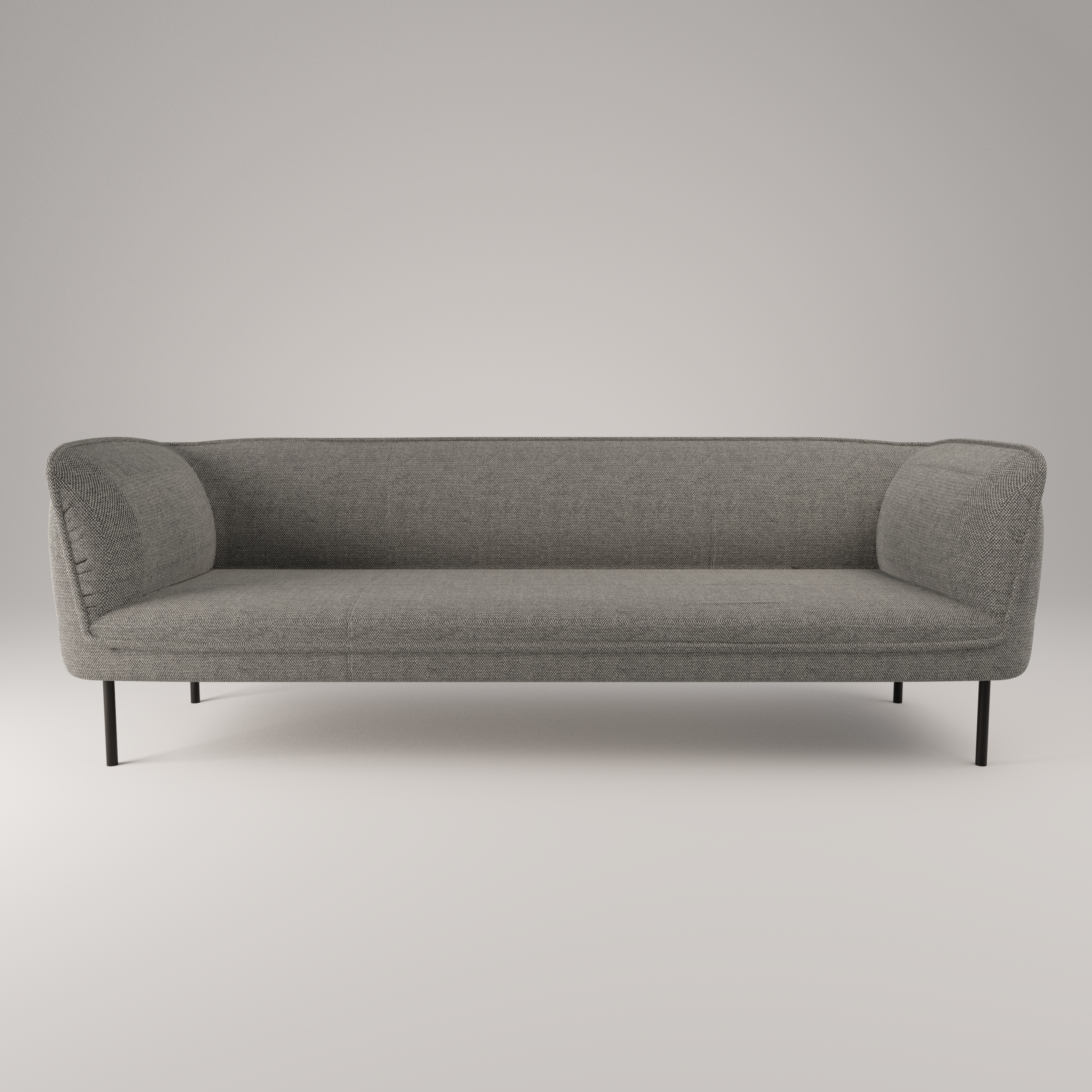 Sofa Gather 3 seat, light gray wool fabric Hallingdal